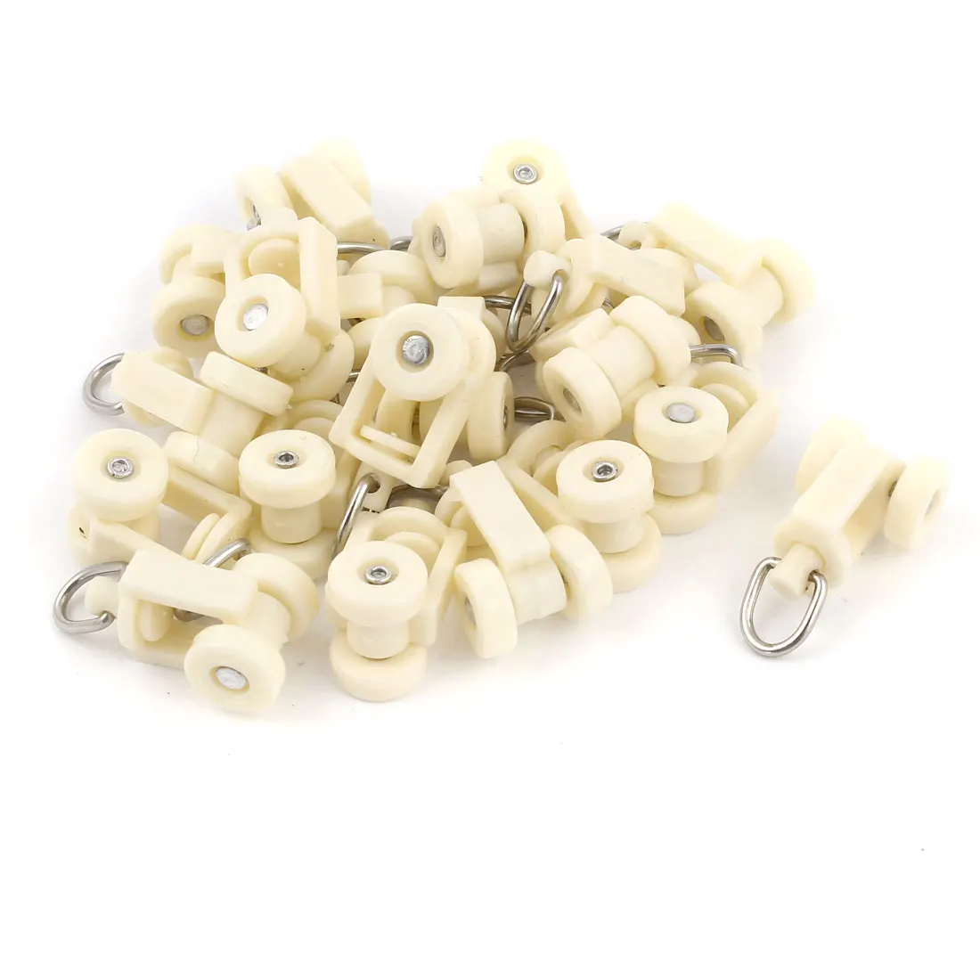 UXCELL белые пластиковые рельсовые ролики 12 мм Диаметр колеса 20 шт.|track roller wheels|curtain