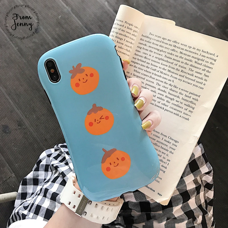 Силиконовый чехол для телефона с милыми фруктами из мультфильма Дженни iPhone x xr xs
