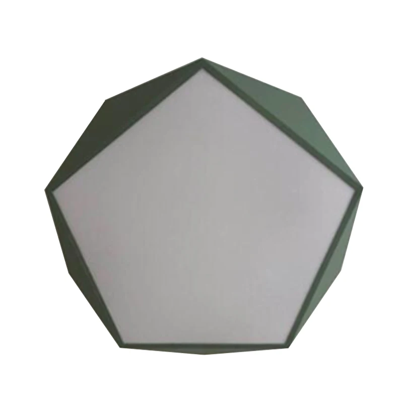 

Macaron Pentagonal ceiling lights Acrylic LED Lamp Modern Living Room Bedroom Restaurant Kids Room Nordic Home Lighting Fixture
