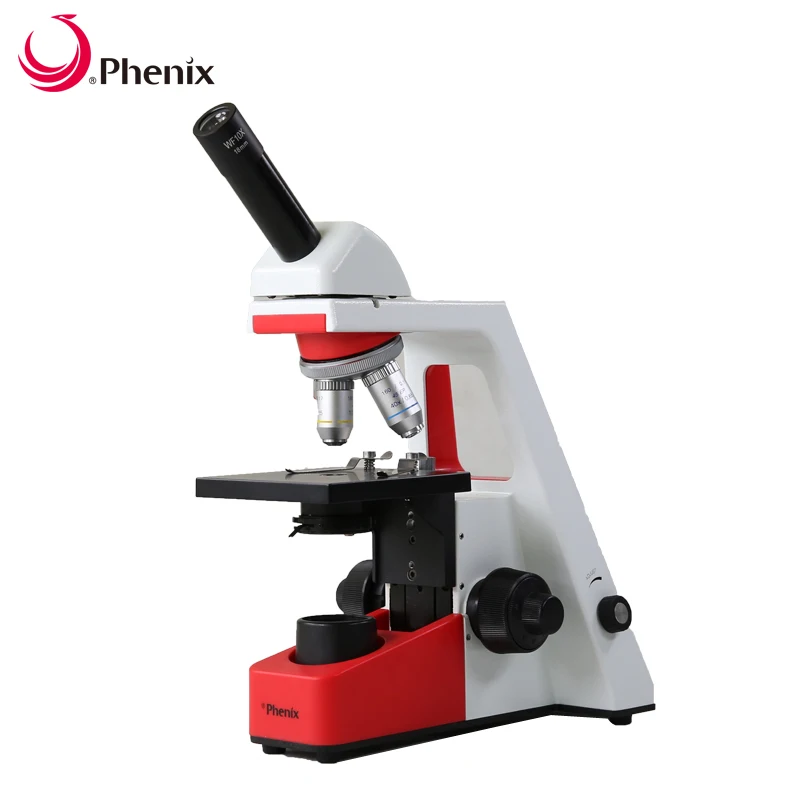 Phenix/40X 1600X монокулярный микроскоп биологический оптический Студенческий