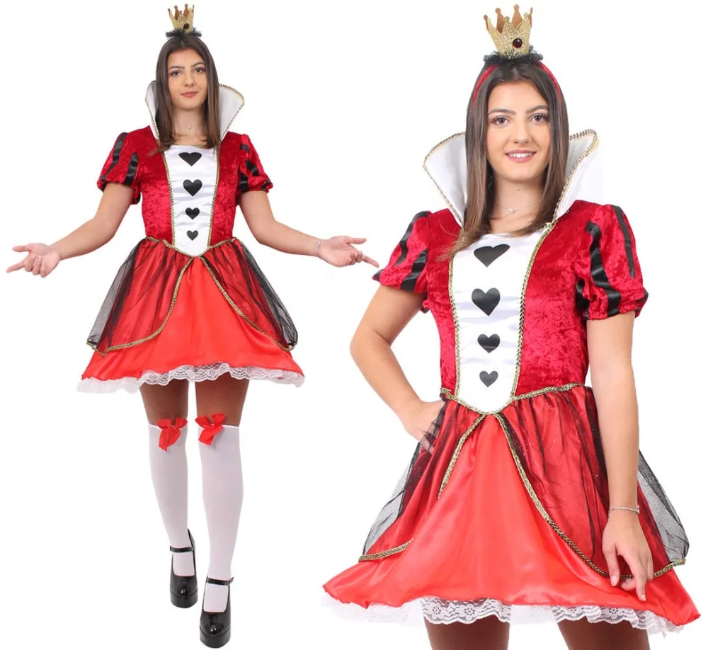 Чулки с надписью QUEEN OF HEARTS для женщин|Костюмы из фильмов и ТВ| |