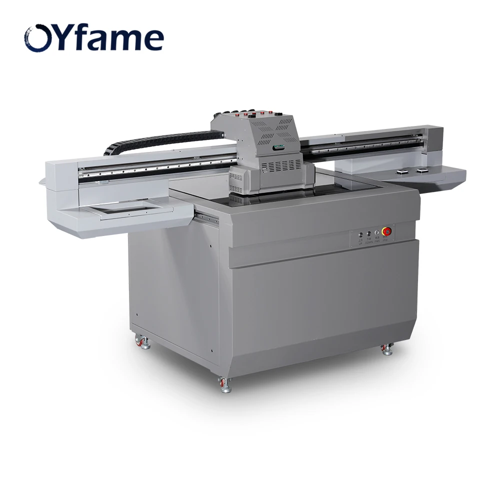 OYfame 9060 UV планшетный принтер 3 головки принтера УФ-печатная машина для акрилового