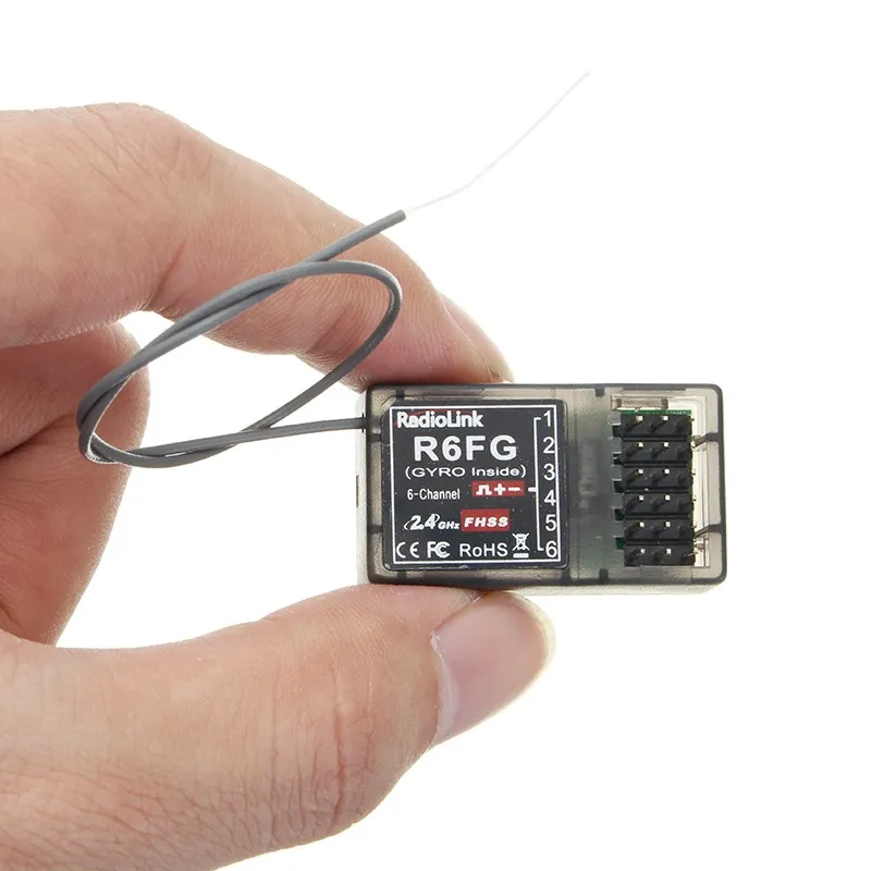 RadioLink R6FG 2 4G 6CH приемник FHSS радио передатчик гироскопа интегратор для RC4GS RC3S RC4G