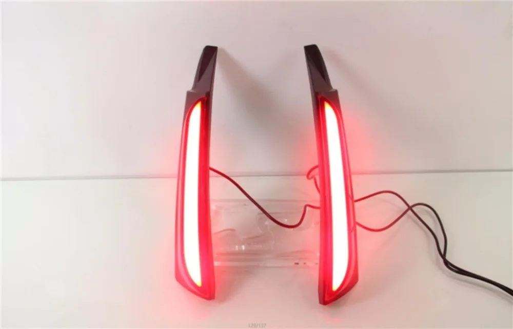 JanDeNing Car LED Rear Trunk Pillar Tail Light Column Brake Lamp Brake/Driving For Toyota Fortuner 2015-2017 | Автомобили и