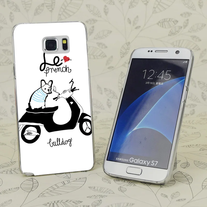 Прозрачный жесткий чехол для samsung Galaxy S 3 4 5 6 7 Mini Edge Plus Note 9 C0192 Le с французским