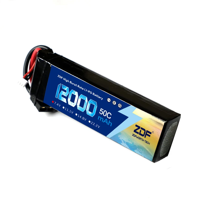 ZDF 2 шт./лот Радиоуправляемый автомобильный Lipo аккумулятор 2S 4P 7 4 В 12000 мАч 50C Max 100C