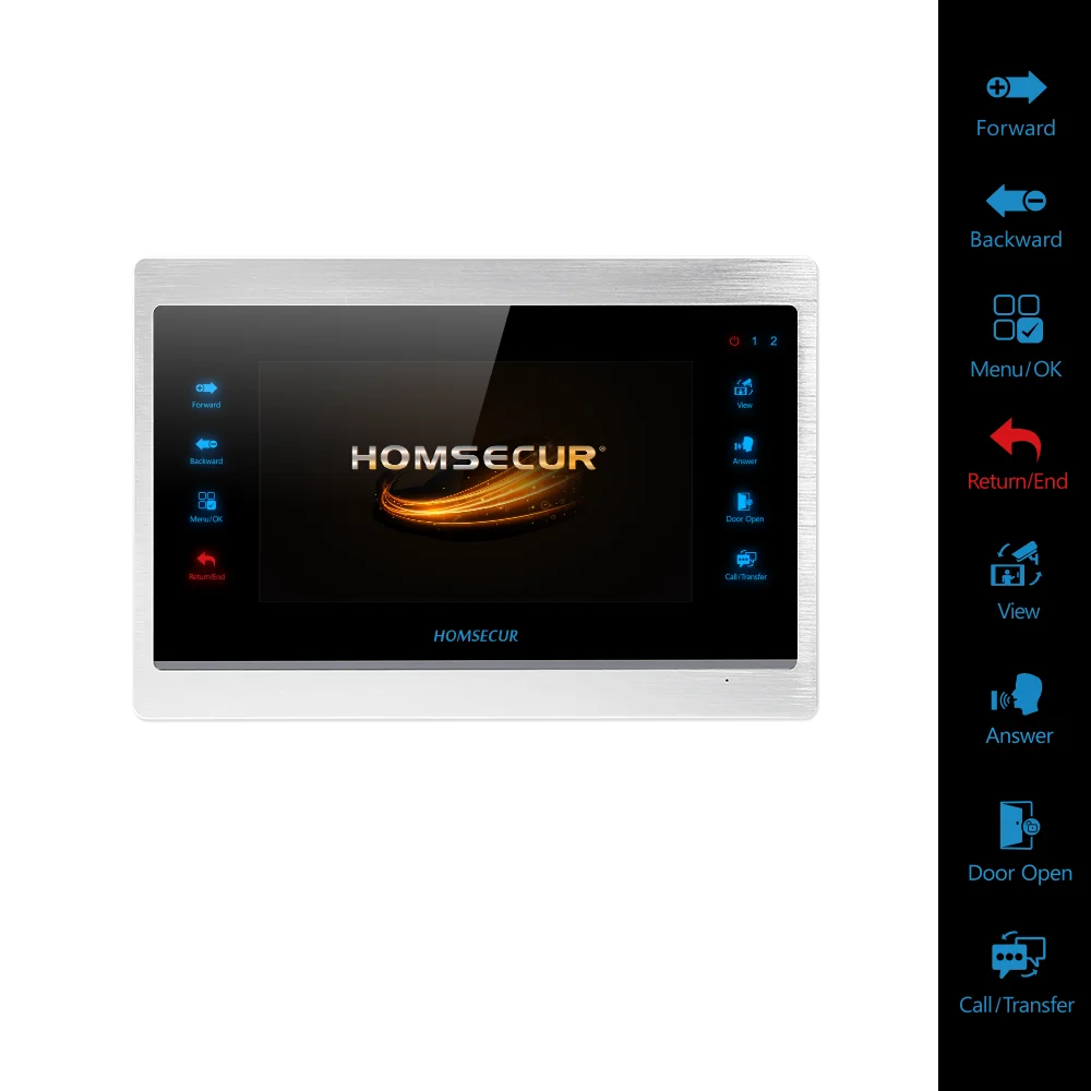 Система видеозвонков HOMSECUR проводная система с датчиком движения 7 дюймов AHD BC081HD