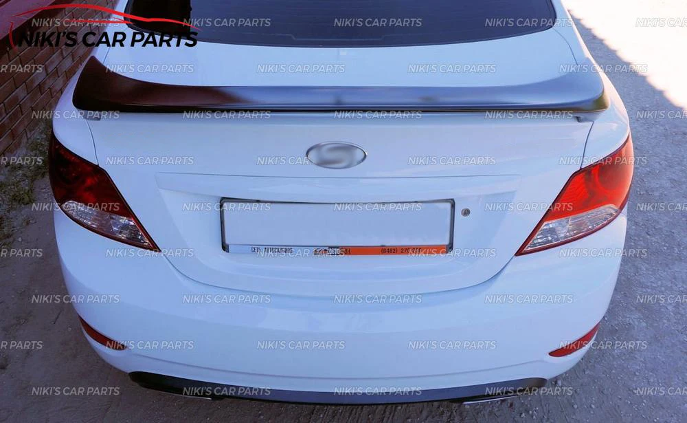 Спойлер для Hyundai Solaris 2011-2017 АБС-пластик специальный аэро крыло динамическое литье