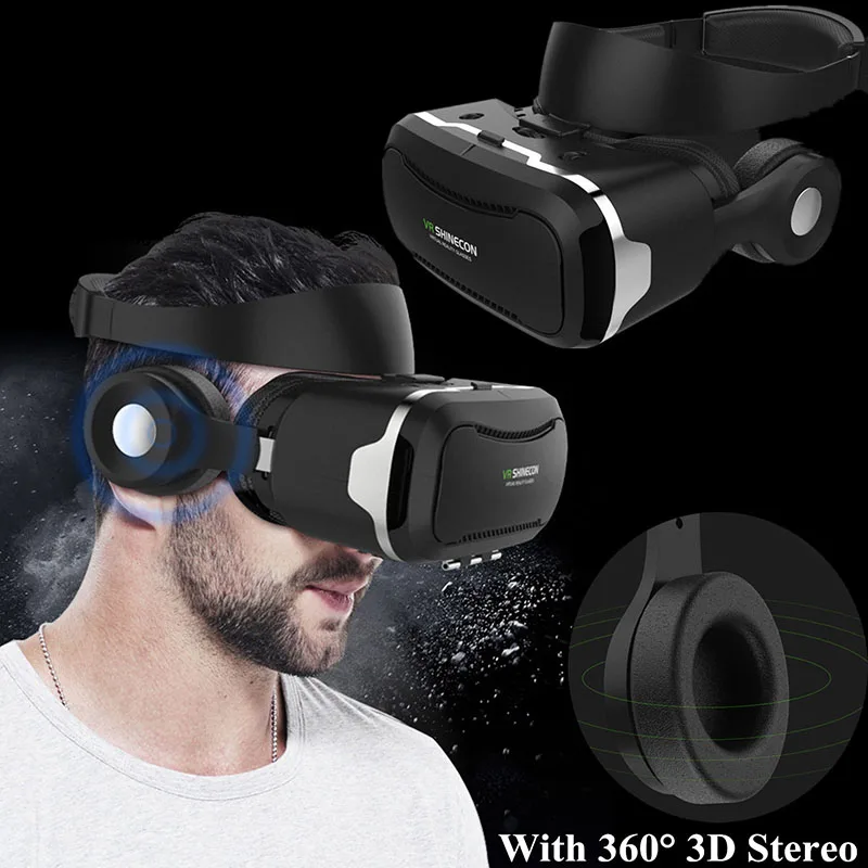 VR Очки виртуальной реальности очки гарнитура коробка 3D Imax Eye наушники для