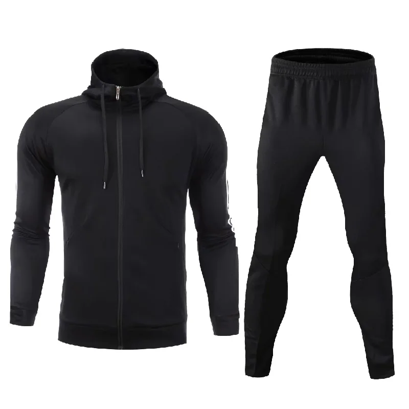 Спортивные костюмы Джерси для футбола комплекты спортивной одежды с капюшоном и