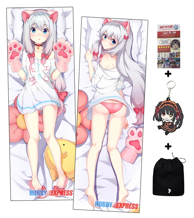 Подушка для тела Hobby Express Sagiri Izumi Dakimakura Japanese Otaku Waifu Hugging H3949A|Наволочка| |