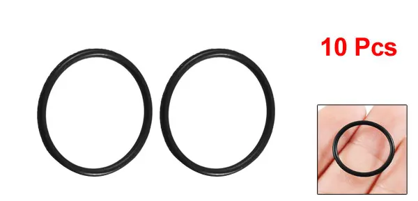 Uxcell 10 шт. 1 5 мм черный резиновый масляный фильтр уплотнительное кольцо