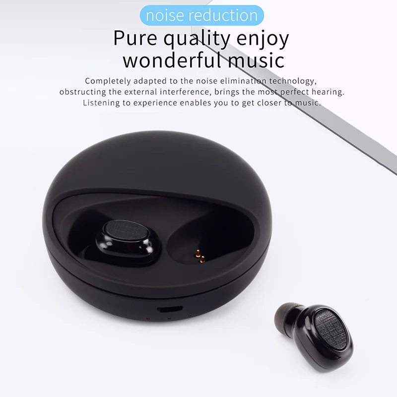 T1C TWS Mini Dual V5.0 беспроводные наушники Bluetooth 3D стерео звук с двойным микрофоном и