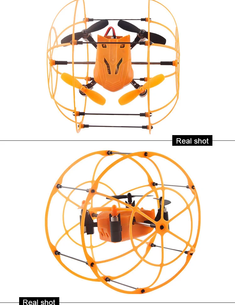 Мини RC Дрон мяч игрушка Квадрокоптер Sky Walker 1336 2,4 ГГц 4CH летающий шар 3D флип-ролик Дрон RC вертолет для рождества подарок для мальчика