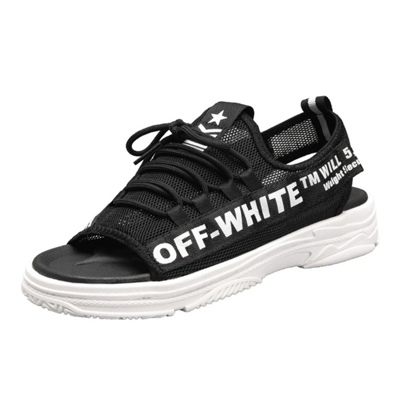 New Sandals Men Summer Shoes Flat Slippers Breathable Outdoor Male Beach Footwear with Platform Soldi Soft Antiskid Casual | Обувь