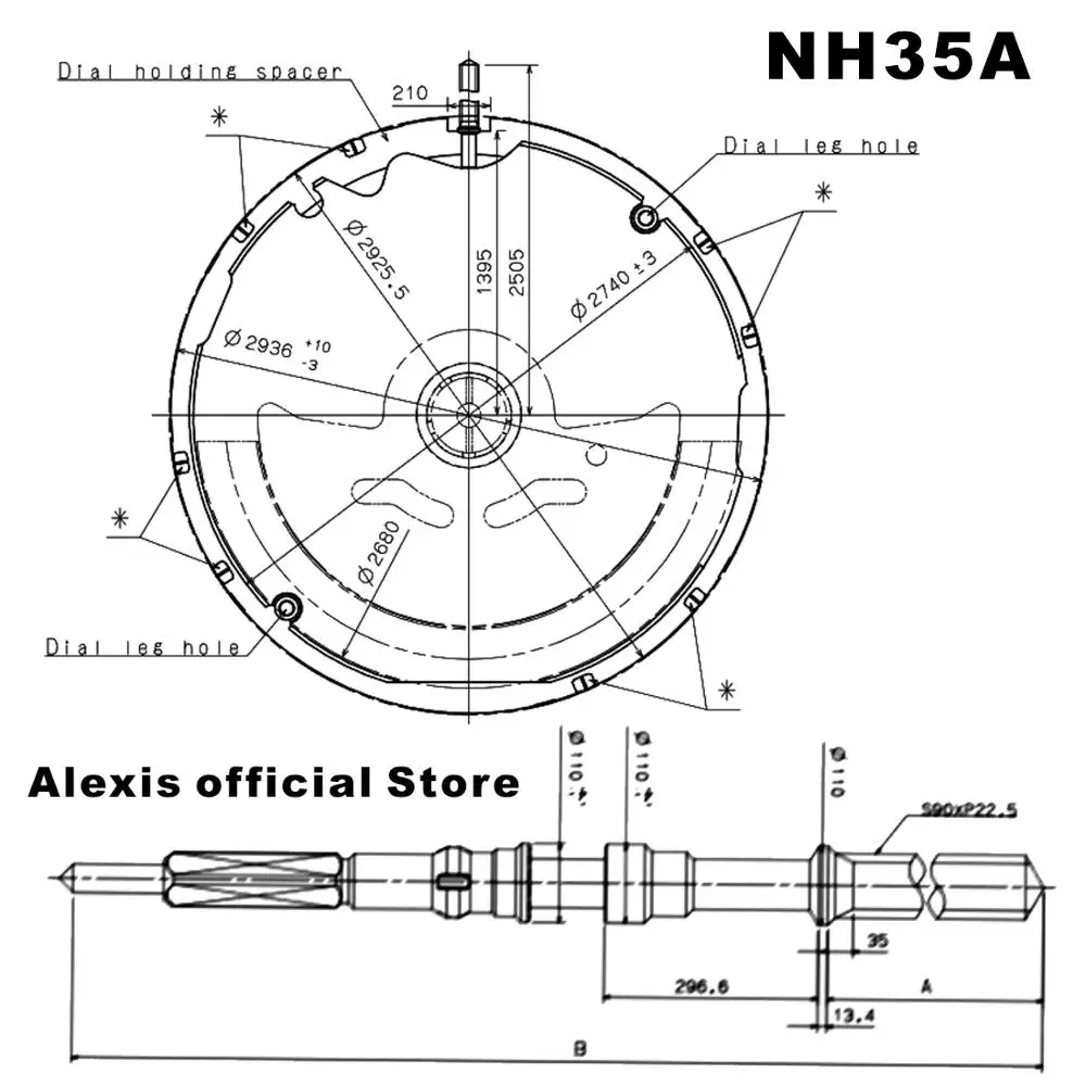 NH35A Hattori Япония 3 Руки автоматические часы Ligne механические MO1074A