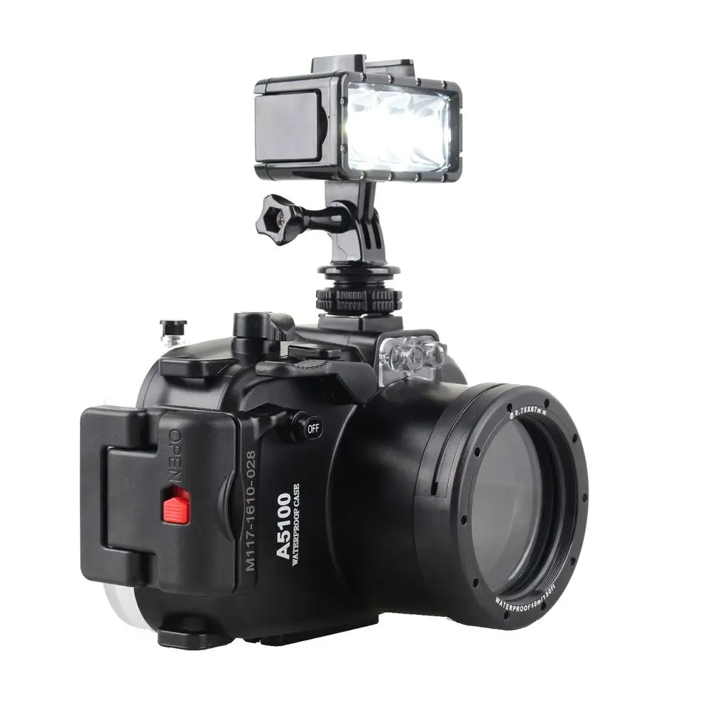 Водонепроницаемый чехол для камеры Meikon 40 м/130 футов объектива Sony A5100 16-50 мм