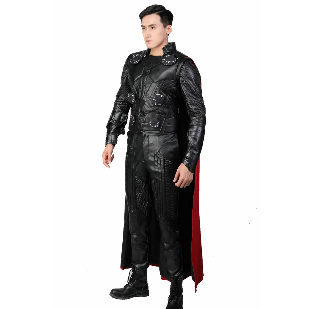 XCOSER Infinity War Тор косплей костюм полный набор из искусственной кожи вечерние