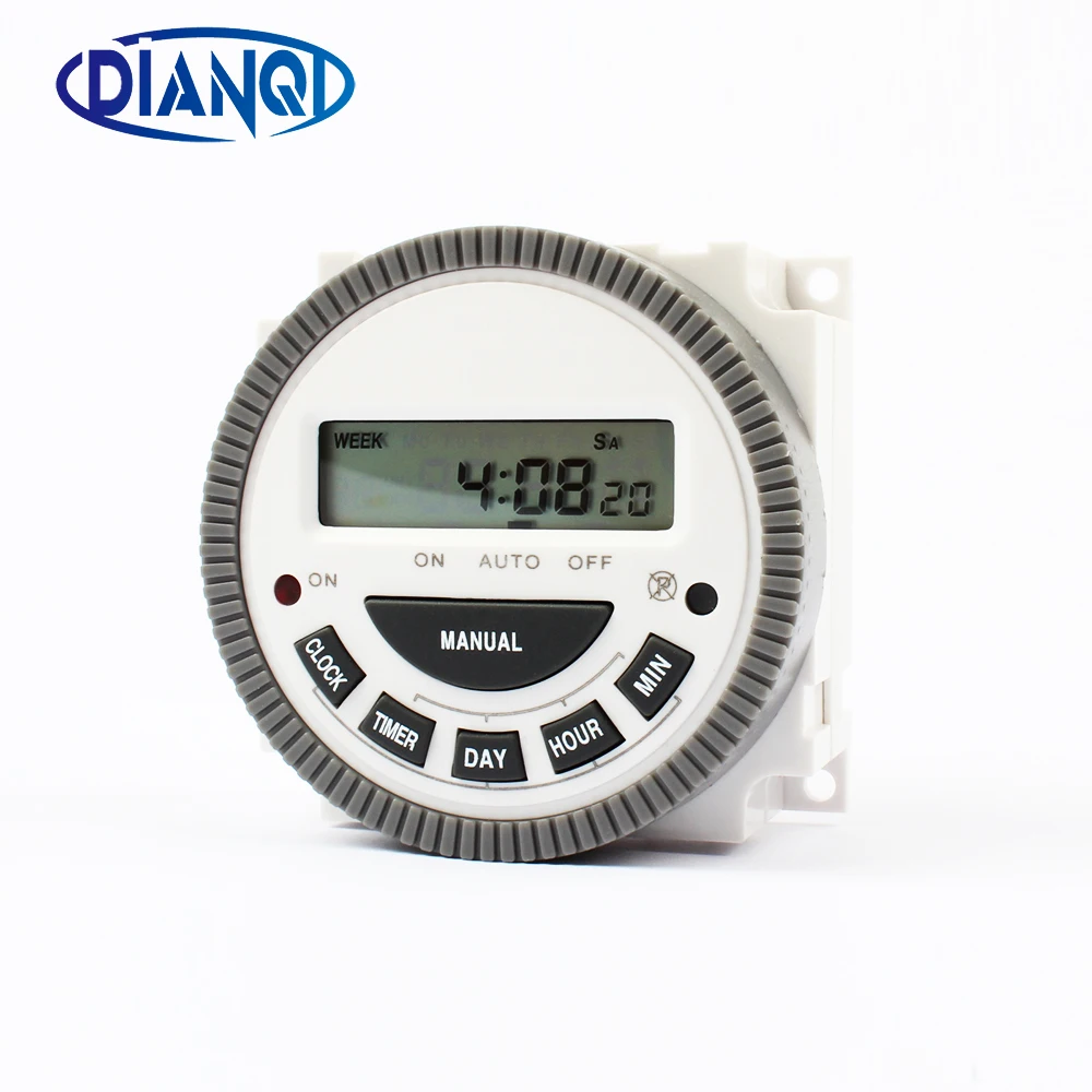 DIANQI TM619 AC220V 230V 240V 16A контроллер цифрового таймера 7 дневный программируемый таймер