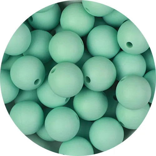38 Mint Green Joepada 100 шт. силиконовые бусины FPA бесплатно 19 мм силиконовый для детей для прорезывания зубов бусины Прорезыватель для зубов ожерелье соски зажимы детский Прорезыватель - Цвет: 38 Mint Green