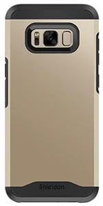 SHIELDON горная серия чехол для Galaxy S8, тонкая посадка амортизация 2 в 1 Двухслойный дизайн ударопрочный защитный чехол - Цвет: Champagne