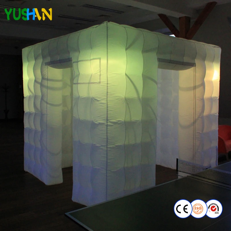 Admit 16 people In inflatable Photo booth Party backdrop portable large Inflatable Tent with LED Lights For Decoration | Дом и сад