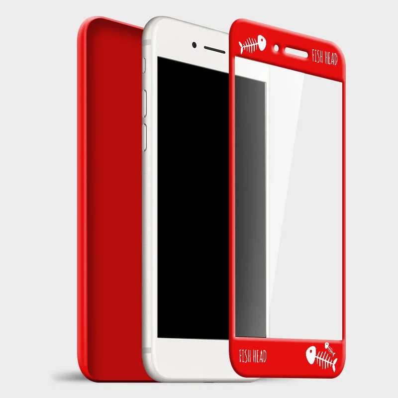 360 Case for OPPO R9 R9S Plus F1 F3 Soft Color Printed Back Cover with Matched Tempered Glass |