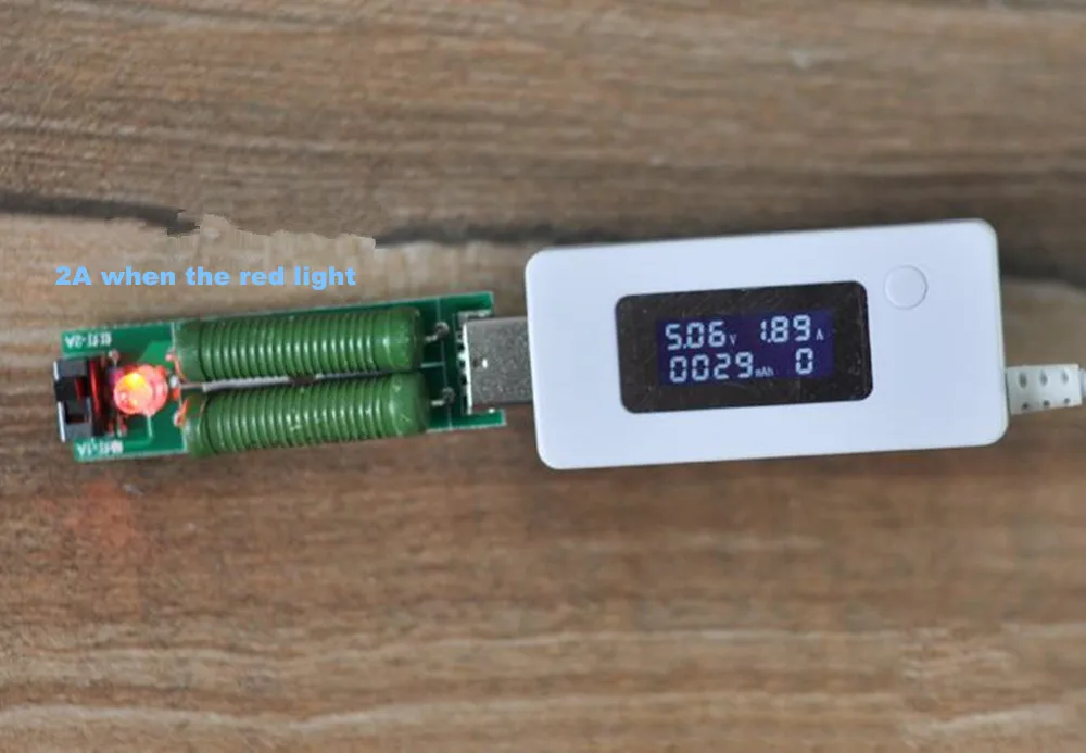 2 шт./лот USB резистор Электронная нагрузка постоянного тока с переключателем а/1 А