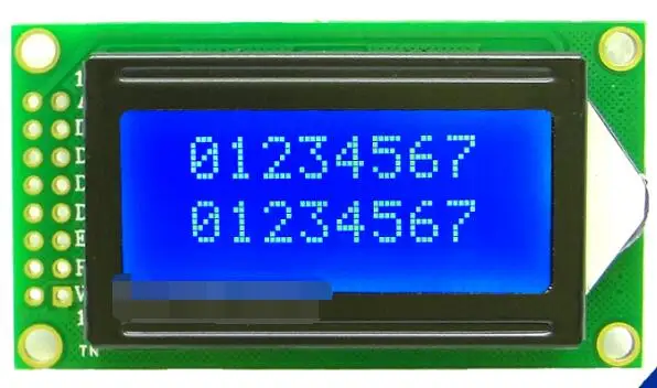 SMR0802 A синий экран LCD0802A фон белый слова персонажа точечная матрица модуль экрана 5V
