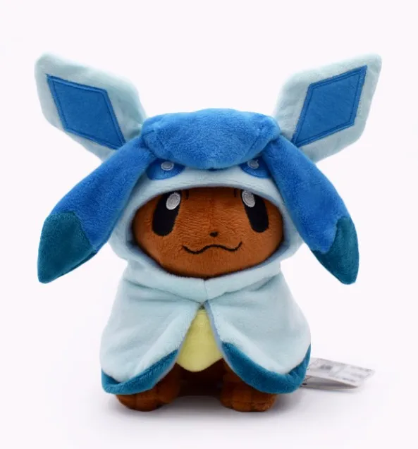 7 видов стилей Eeveelution Eevee Косплей Jolteon Espeon Umbreon Flareon Glaceon vaporion Sylveon плюшевая игрушка аниме куклы - Цвет: E