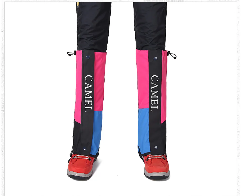 CAMEL Unisex Outdoor Hiking Gaiters Waterproof Windproof Ultralight Camping Climbing Cycling Snow Skiing Legging Shoes Covers