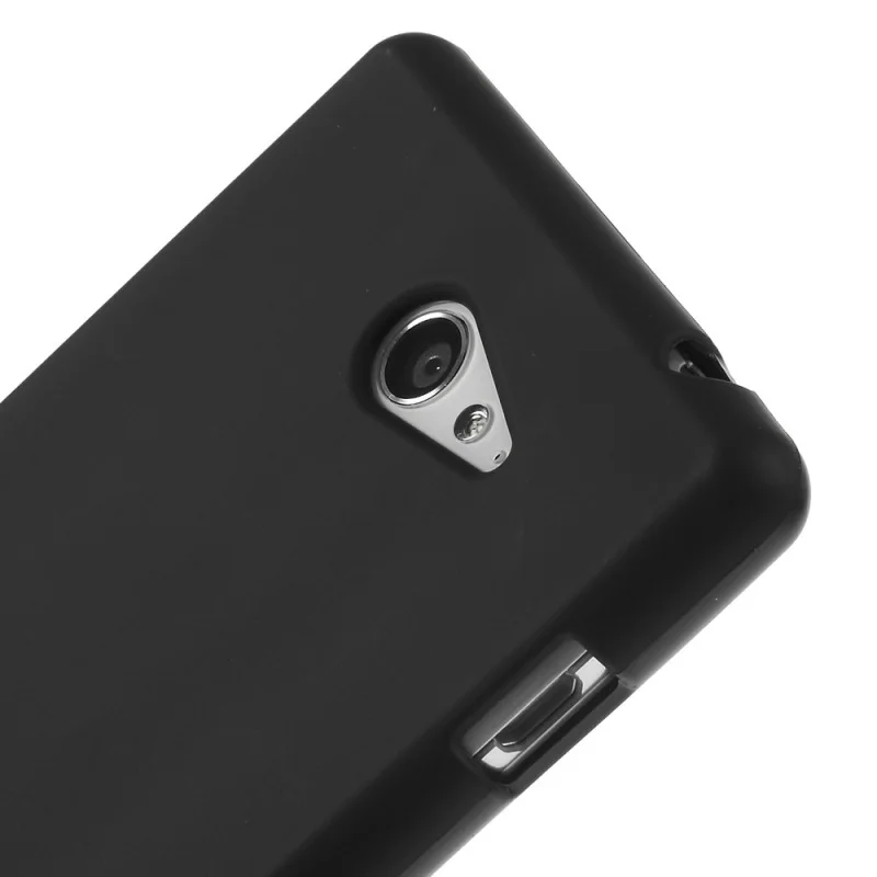 DULCII для Sony Xperia M2 d2305 d2306 чехол Черный двусторонняя Матовый ТПУ Телефон двойной D2303