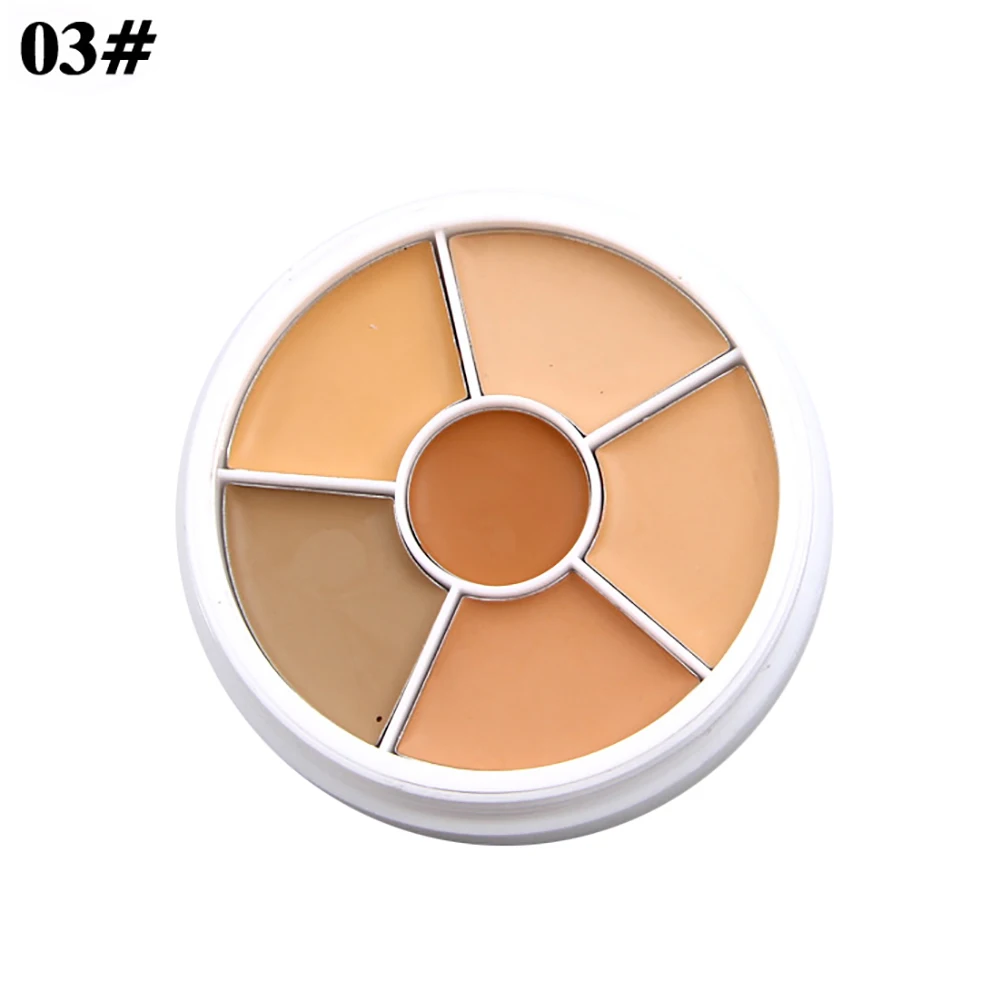 Professional 6 Colors Cosmetic Long Lasting Concealer Palette Face Makeup Tool | Красота и здоровье