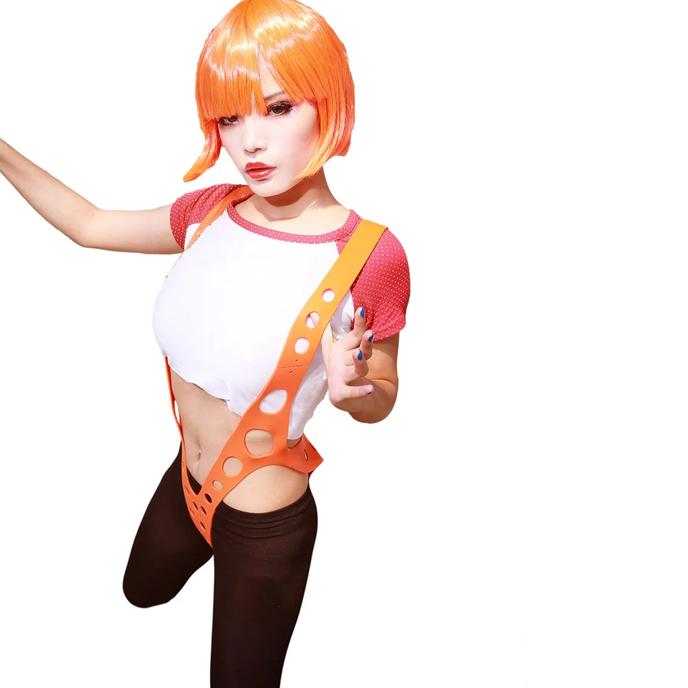 Подтяжки Leeloo с пятью элементами женские оранжевые подтяжки из силикагеля