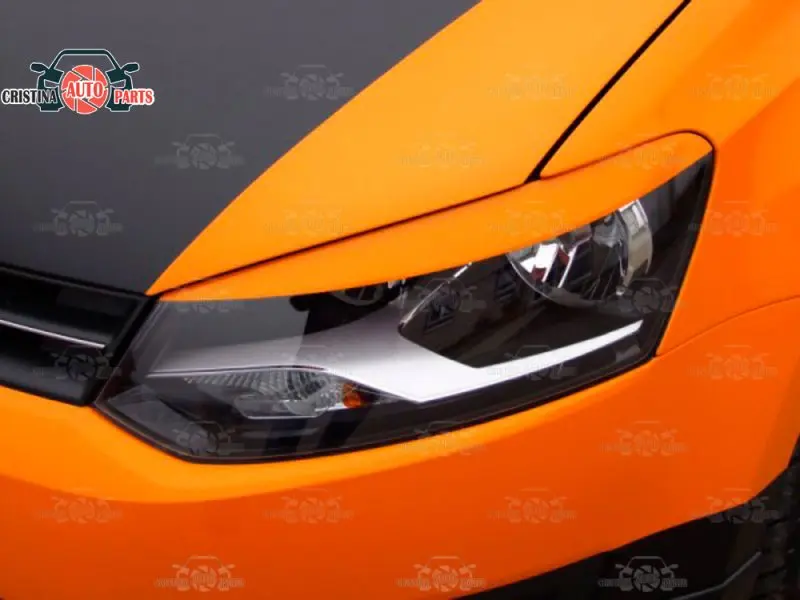 Брови для Volkswagen Polo 2009 ~ 2013 фар ресниц пластиковые молдинги украшение отделка