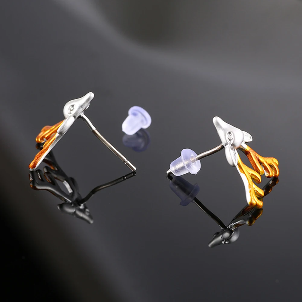 Fashion Deer Stud Earrings Jewelry for Women Gift Charming Luxury Christmas | Украшения и аксессуары