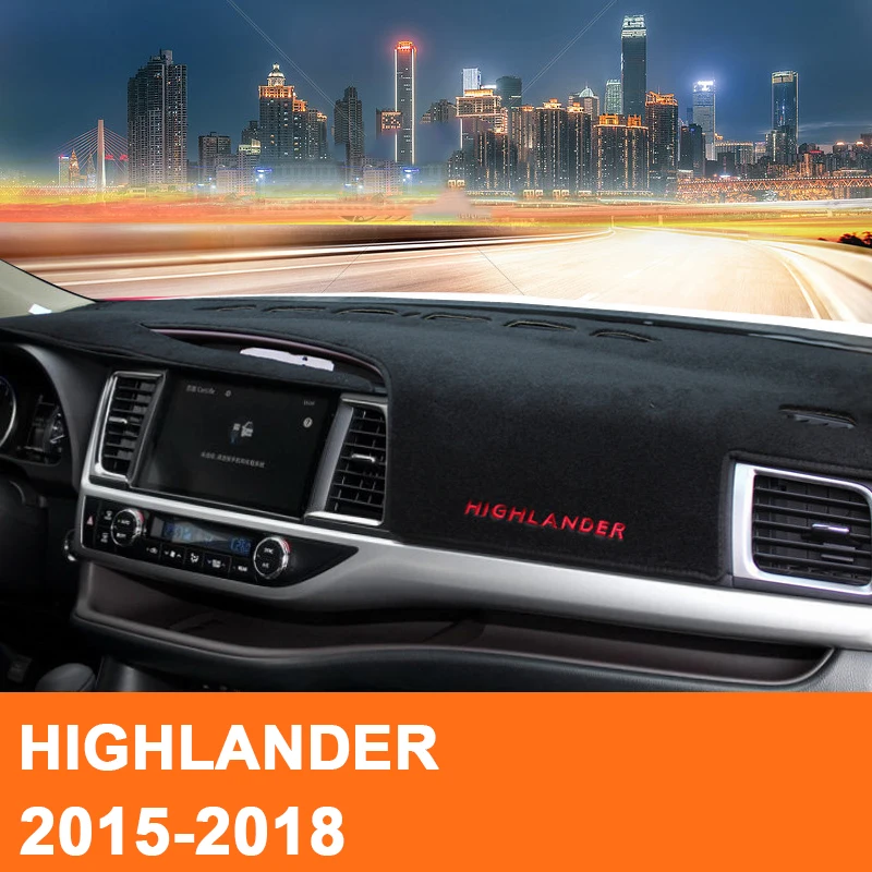 Чехол для приборной панели автомобиля Солнцезащитный коврик ковер LHD Toyota HIGHLANDER