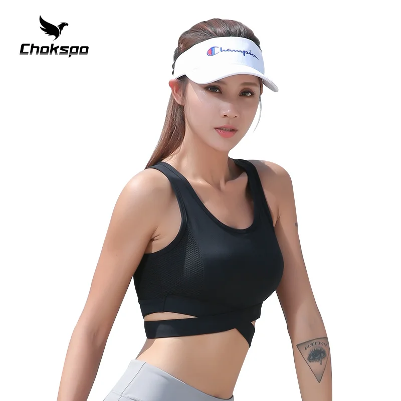 Chokspo Vrouwen бюстгальтер для йоги 2 цвета тренировок Ударопрочный Спортивные