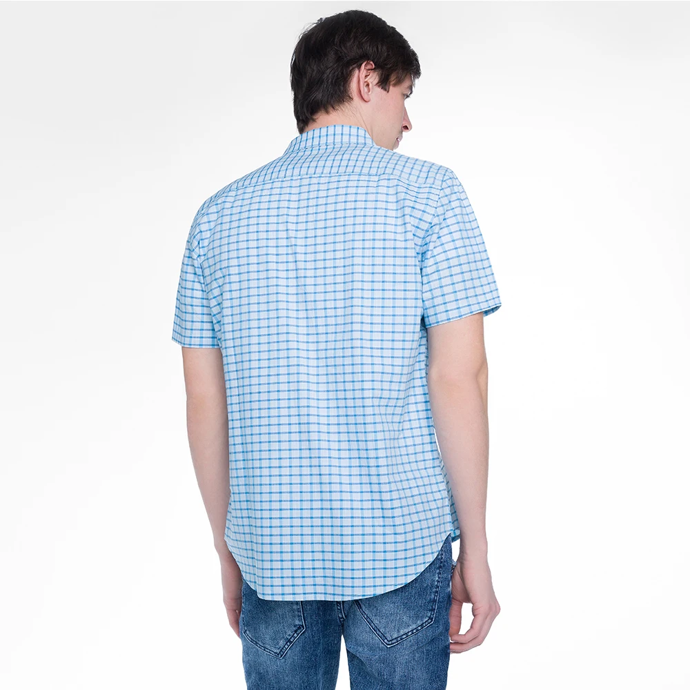 Рубашка Gloria Jeans мужская в клетку с коротким рукавом BSR001508|shirt jeans for men|shirt jeansmen shirt |