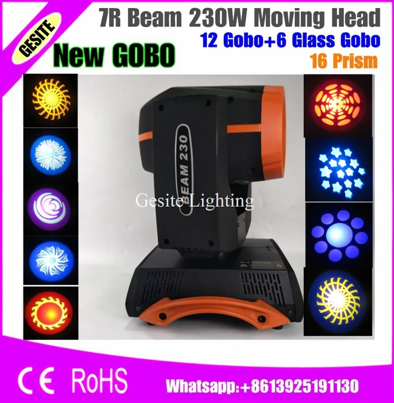 

4pcs/lot flight case package 230 7r moving head / stage 230w beam moving lyre light