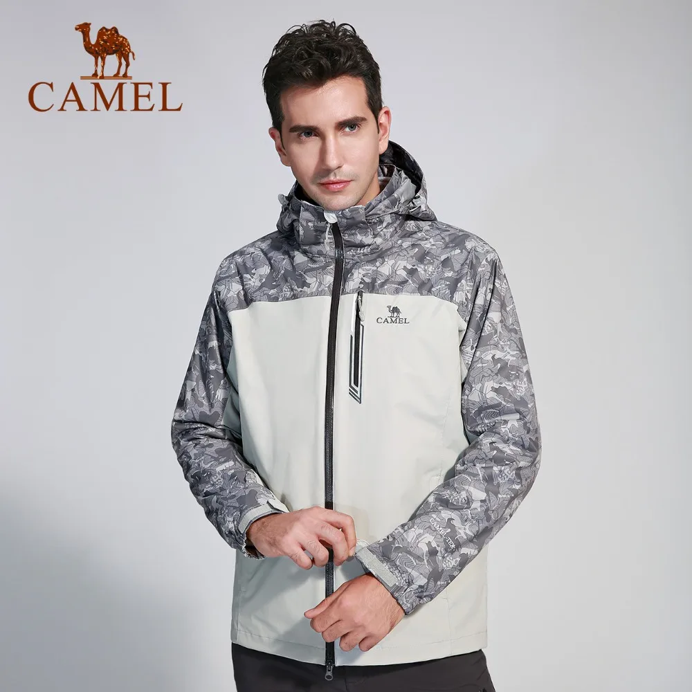 CAMEL, мужская куртка 3 в 1, водонепроницаемая, дышащая, термальная, ветровка для кемпинга, туризма, катания на лыжах, сноуборде, куртка