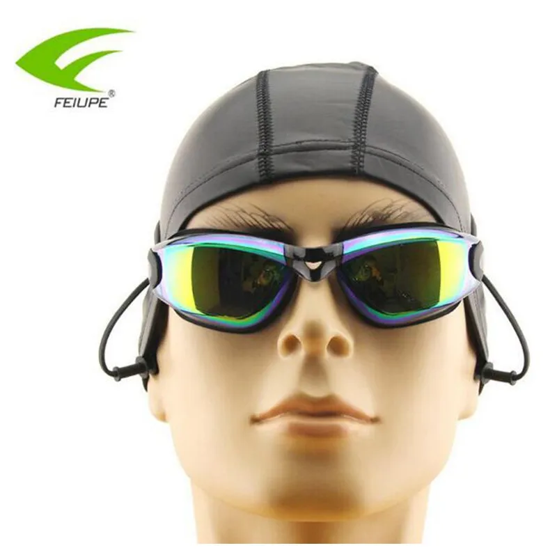 FEIUPE Men Women Swim Glasses Anti Fog UV Protection Eyewear Professional Waterproof Adult Goggles With Earplug D807 | Спорт и