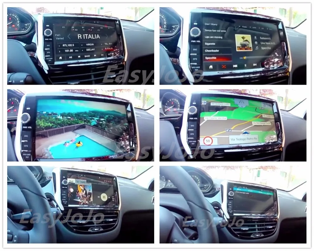 Поддержка Apple Carplay Android8.1 автомобильный Радио gps Мультимедиа dvd-плеер для peugeot 208 2008 2013 Авто Navi Стерео