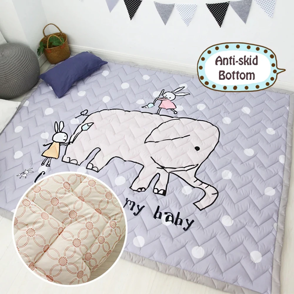 140X200 см 55X78IN игровые коврики 3 утепленный хлопковый коврик с рисунком слона