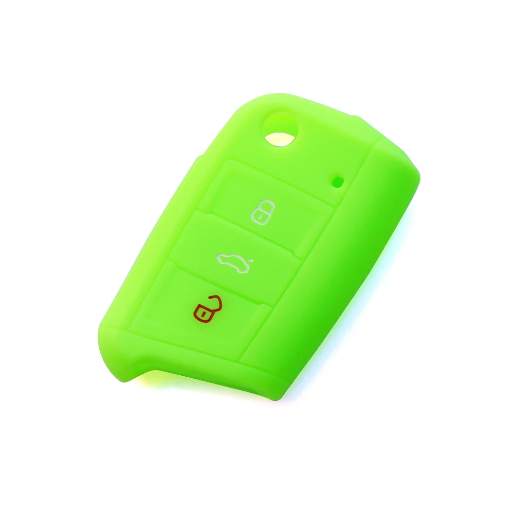 Силиконовый чехол для Skoda Octavia A7 подходит Volkswagen VW Golf 7 mk7 /Polo 2016 2017|car remote key covers|key case