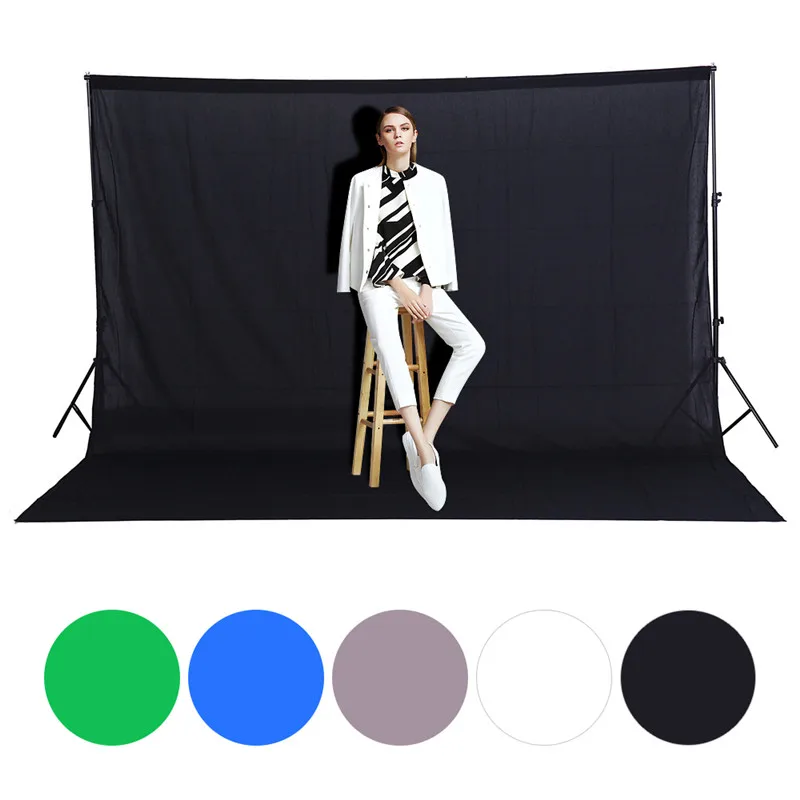 3X2M/10X6.5ft фотофоны фотостудия фон Chroma key задний хлопковый муслиновый экран Backdrps