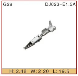 100 шт./лот обжимные клеммы (контакты) 17 20 AWG 0 5 ~ 1 мм2 Для VW Tyco Delphi коннектора
