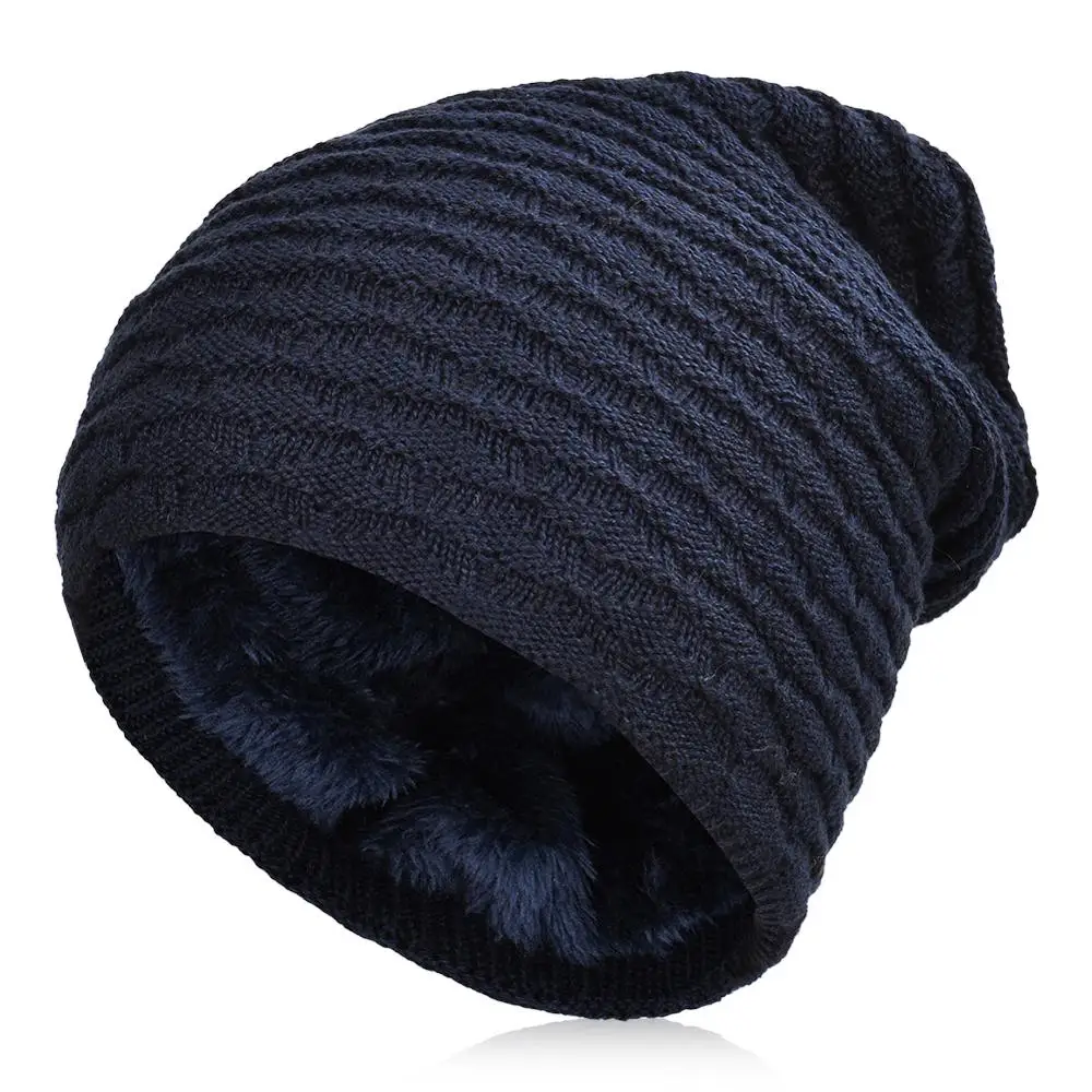 VBIGER Мужская и женская зимняя теплая вязаная шапка громоздкая Skullies Beanies Slouch