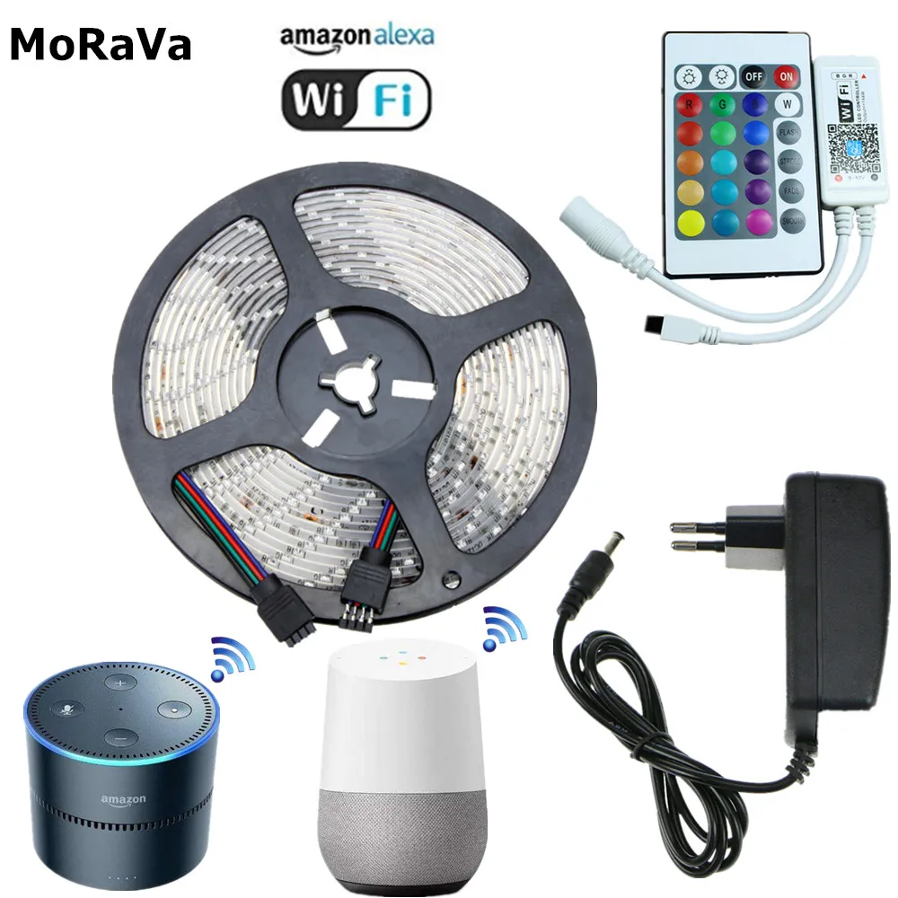 RGB СВЕТОДИОДНАЯ лента SMD 2835 DC 12 В 60 светодиодов/м водонепроницаемая гибкая Диодная