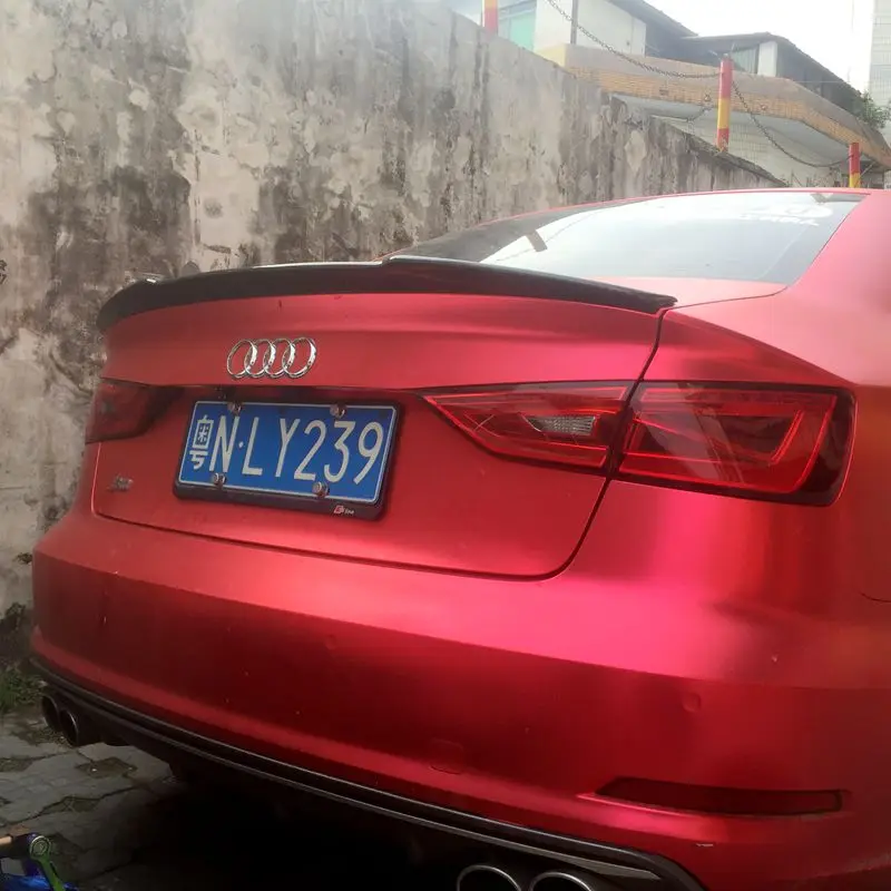 Автомобильный стиль для Audi A3 седан спойлер S3 углеродное волокно задний багажник